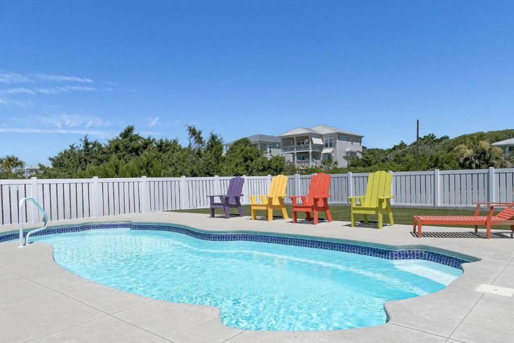 Pool Haven Ocean View Villa Oak Island Dış mekan fotoğraf